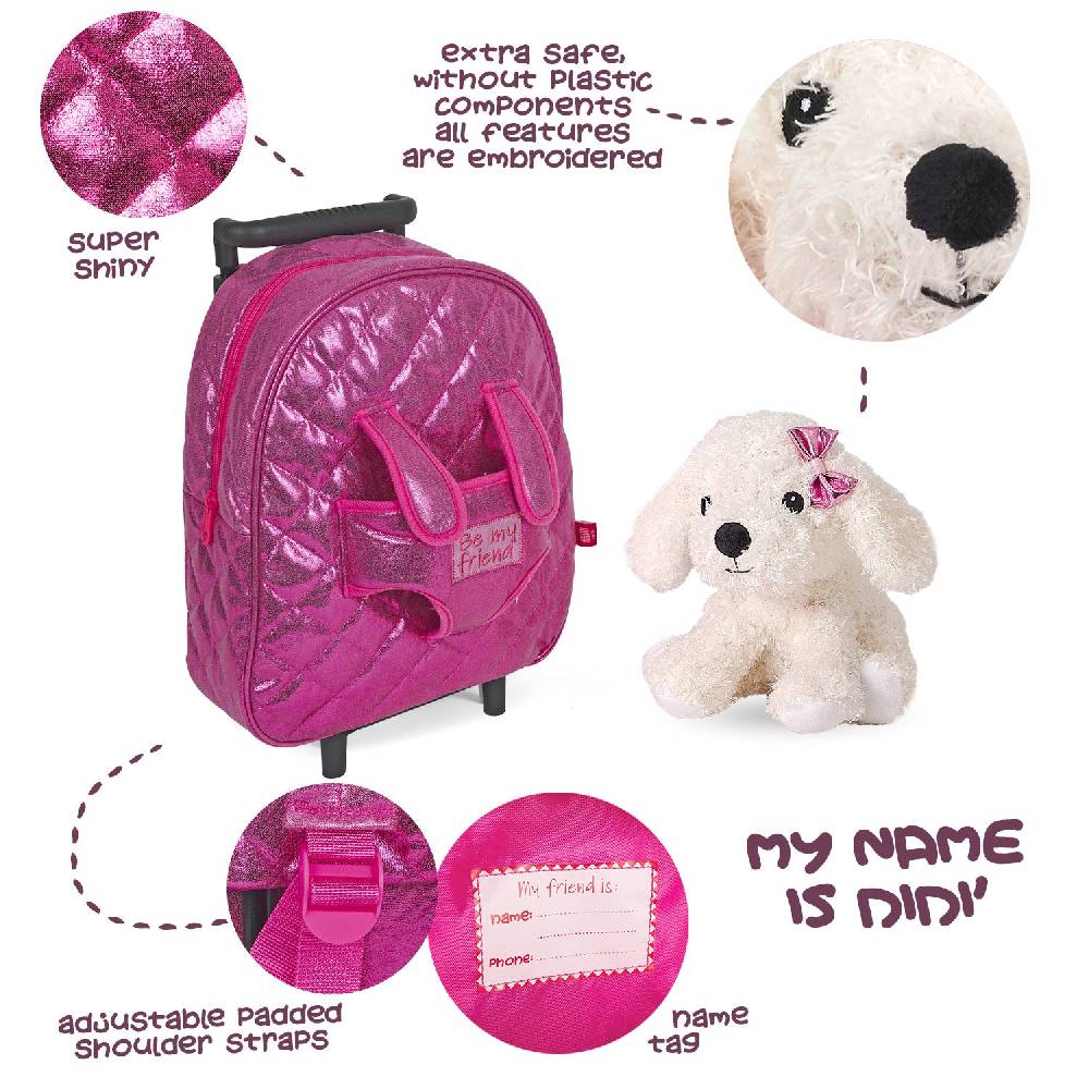 Perletti Trolley con Peluche Barboncino Flash Sale