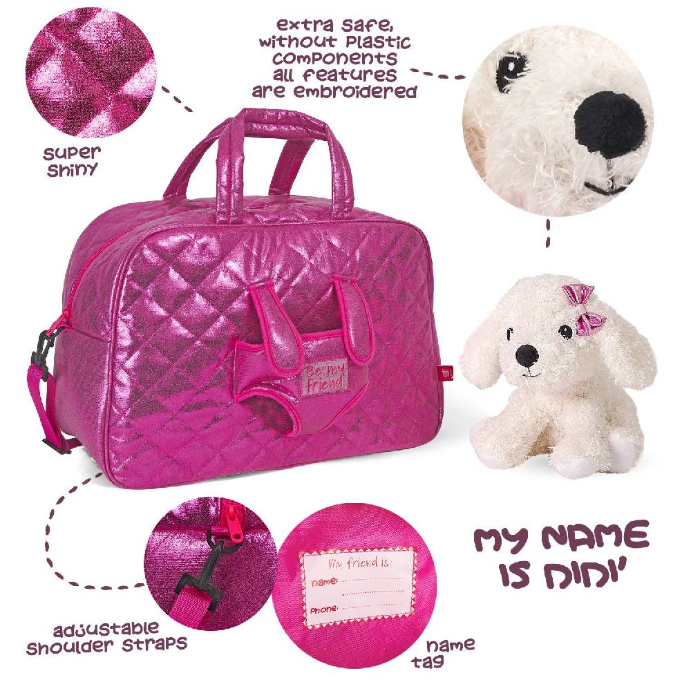 Perletti Borsa Sport con Peluche Barboncino Fornitura limitata