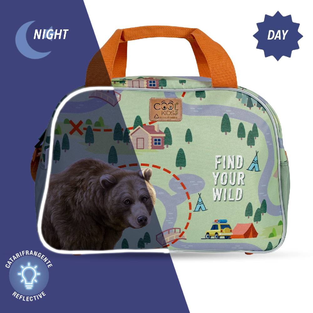 Perletti Borsa Sport Eco con Orso Offerta natalizia