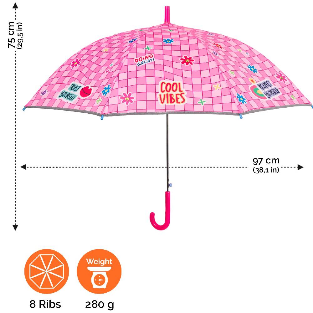 Perletti Ombrello Cool Vibes Rosa Automatico Fino al 65% di sconto
