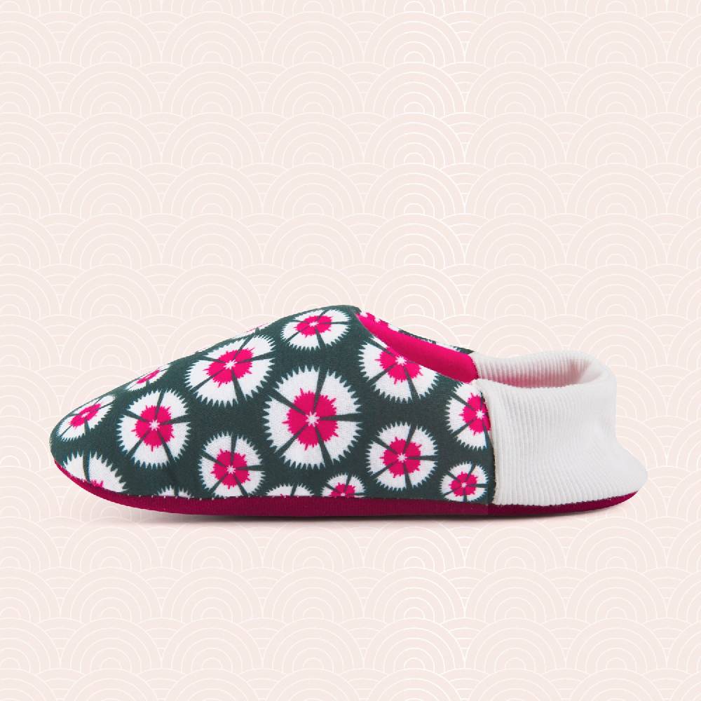 Perletti Pantofole Fantasia con Tallone Elasticizzato Presa