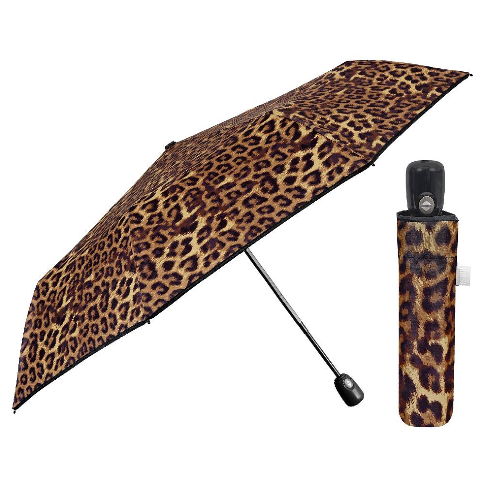Perletti Ombrello Leopardato Apri e Chiudi Automatico Black Friday