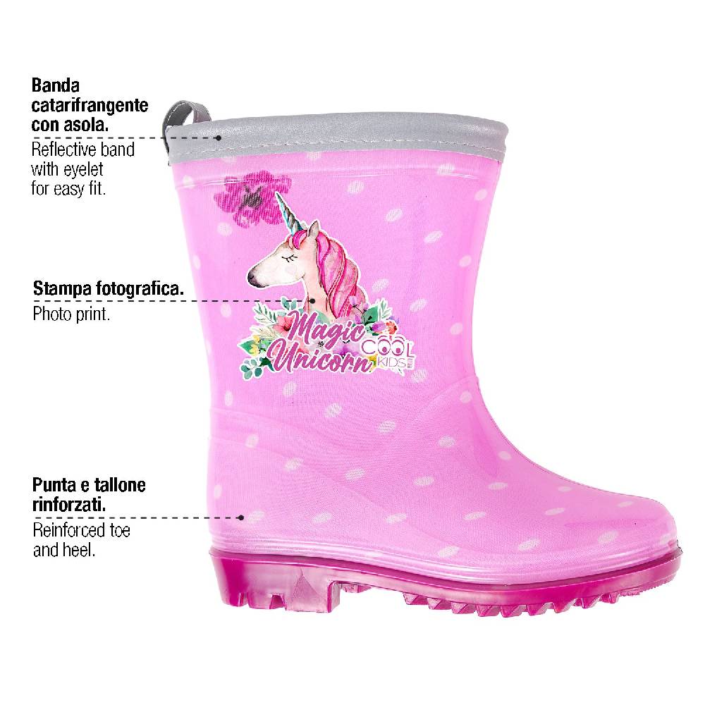 Perletti Stivaletti Unicorno a Pois Offerta San Valentino