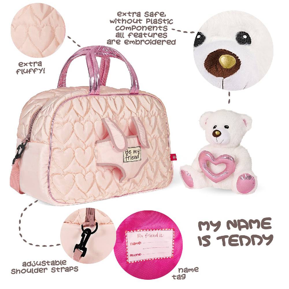 Perletti Borsa Sport Rosa con Orsetto Polare Offerta temporanea