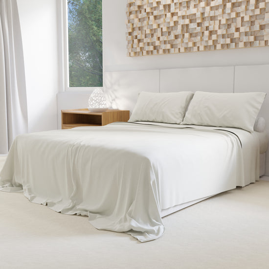 PETTI Lenzuola Percalle, Lenzuola Matrimoniali Cotone Bianco In Saldo