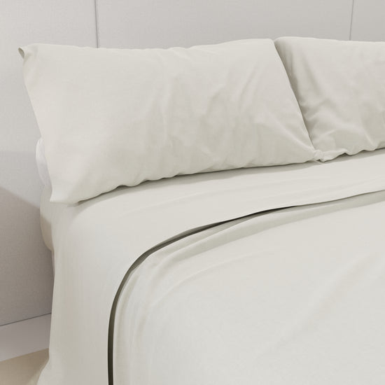 PETTI Lenzuola Percalle, Lenzuola Matrimoniali Cotone Bianco In Saldo