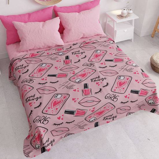 PETTI Copriletto Estivo, Coperta Leggera, Lenzuola Copriletto Lipstick Rosa Nuova