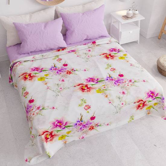 PETTI Copriletto Estivo, Coperta Leggera, Lenzuola Copriletto, Spring Bianco Prezzo Ridotto