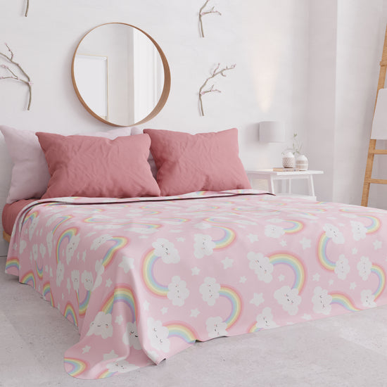 PETTI Copriletto Estivo, Coperta Leggera, Lenzuola Copriletto, Rainbow In Vendita
