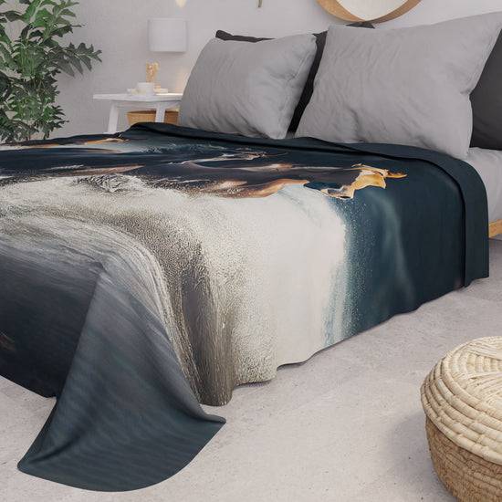 PETTI Copriletto Estivo, Coperta Leggera, Lenzuola Copriletto, Horses Saldi