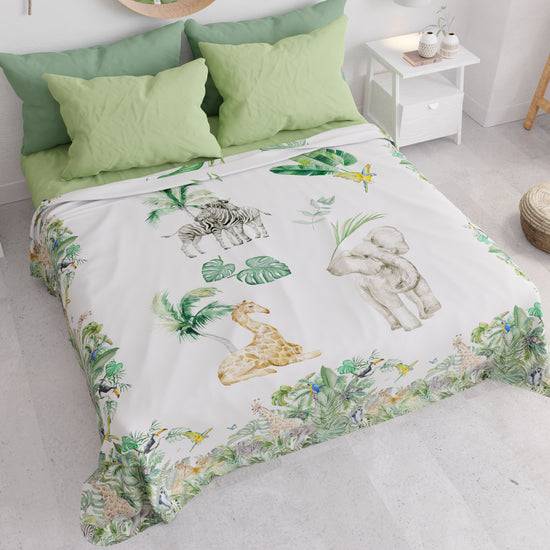 PETTI Copriletto Estivo, Coperta Leggera, Lenzuola Copriletto, Giungla Hotsell
