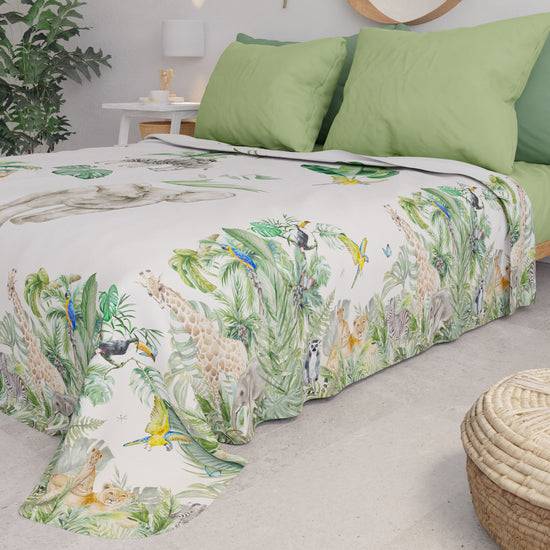 PETTI Copriletto Estivo, Coperta Leggera, Lenzuola Copriletto, Giungla Hotsell
