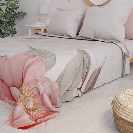 PETTI Copriletto Estivo, Coperta Leggera, Lenzuola Copriletto Peonia Vendite Flash
