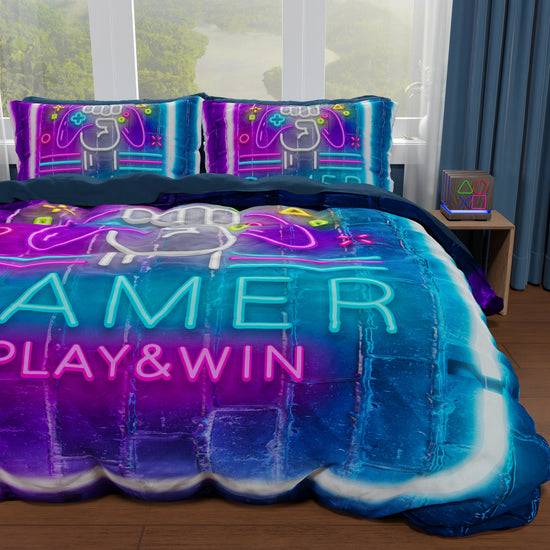 PETTI Copripiumino Matrimoniale, Singolo, Una Piazza e Mezza, Gamer Vendita Economica