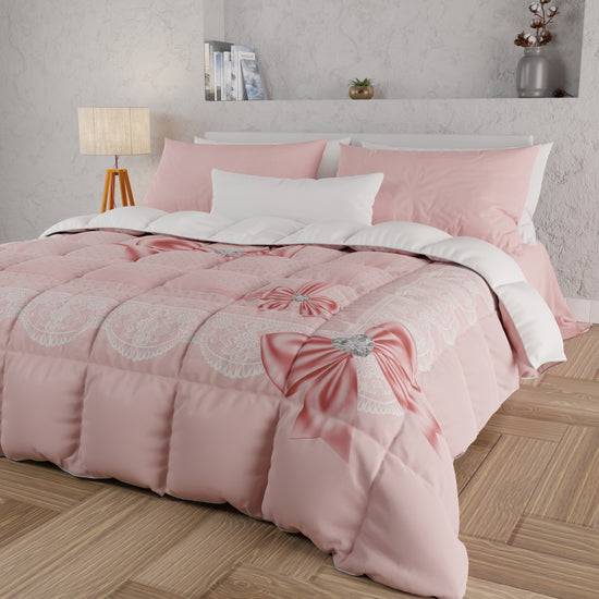 PETTI Piumone, Trapunta Matrimoniale, Singola, Piazza e Mezza, Fiocco Sissy Sconto