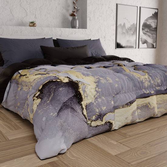 PETTI Piumone, Trapunta Matrimoniale, Singola, Piazza e Mezza, Marble-GrigioS Spedizione gratuita