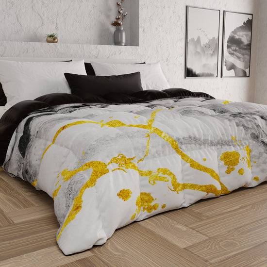 PETTI Piumone, Trapunta Matrimoniale, Singola, Piazza e Mezza, Marble-GrigioC Sconto di tempo limitato