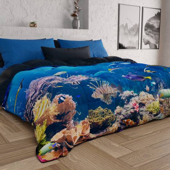 PETTI Piumone, Trapunta Matrimoniale, Singola, Piazza e Mezza, Acquario Comprare a buon mercato