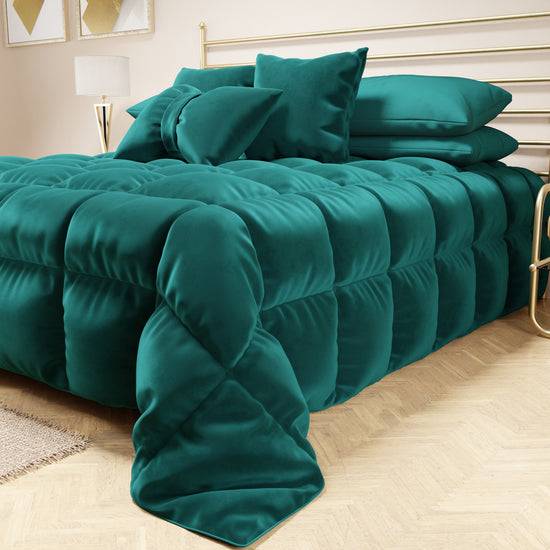 PETTI Trapunta, Trapunta Invernale Double Face in Morbido e Caldo Velluto Ottanio Super Saving Price