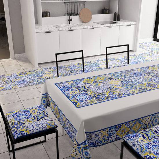 PETTI Tovaglia da Tavola Moderna, Copritavolo da Cucina, Vietri 02 Blu Enormi sconti