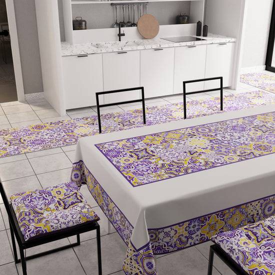 PETTI Tovaglia da Tavola Moderna, Copritavolo da Cucina, Vietri 02 Viola Trasporto libero internazionale