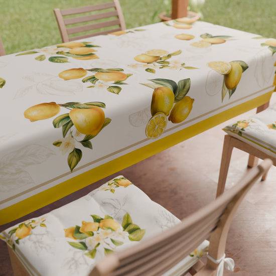 PETTI Tovaglia da tavola Antimacchia, Copritavolo da Cucina Lemon 02 Esporta salva