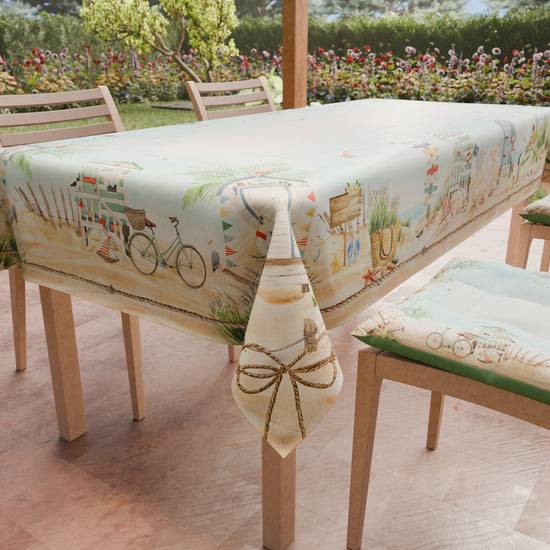 PETTI Tovaglia da tavola Antimacchia, Copritavolo da Cucina Beach Black Friday Prezzi