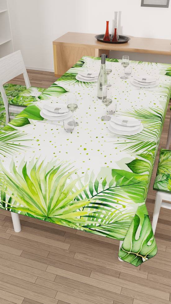 PETTI Tovaglia da tavola Antimacchia, Copritavolo da Cucina, Foglia Tropicale Negozi Online