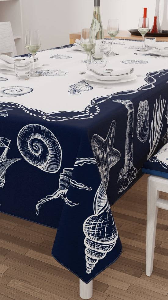 PETTI Tovaglia da tavola Antimacchia, Copritavolo da Cucina, Marino-02 Fino Al -60%