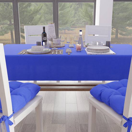 PETTI Tovaglia da Tavola in Cotone, Tovaglia Tinta Unita Blu Elettrico Offerta
