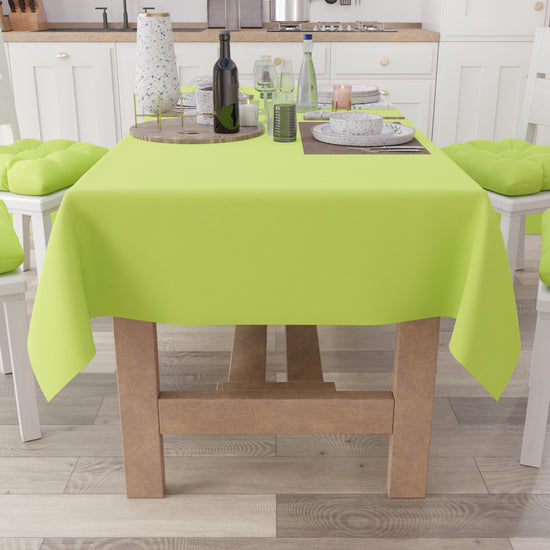 PETTI Tovaglia da Tavola in Cotone, Tovaglia Tinta Unita Verde Chiaro Hotsell