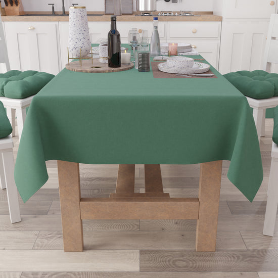 PETTI Tovaglia da Tavola in Cotone, Tovaglia Tinta Unita Verde Smeraldo Vendita Calda