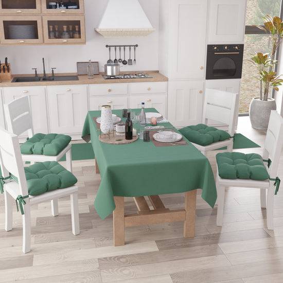 PETTI Tovaglia da Tavola in Cotone, Tovaglia Tinta Unita Verde Smeraldo Vendita Calda