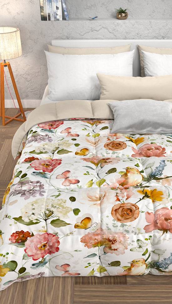 PETTI Piumone, Trapunta Matrimoniale, Singola, Piazza e Mezza, Floreale 06 00 Offerte esclusive