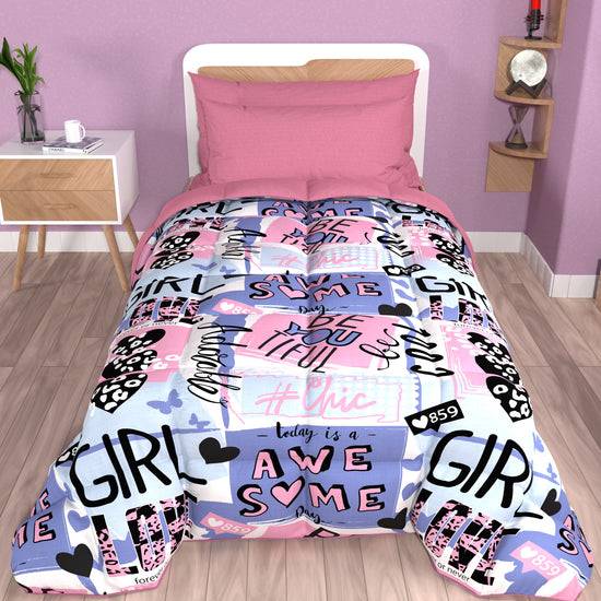 PETTI Piumone, Trapunta Matrimoniale, Singola, Piazza e Mezza, Girl Cool Offerte speciali