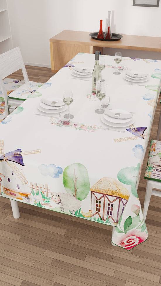 PETTI Tovaglia da tavola Antimacchia, Copritavolo da Cucina, Fattoria 50% di sconto per tempo limitato