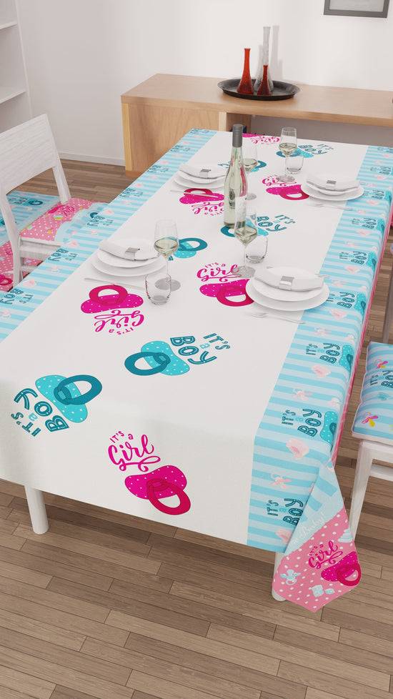 PETTI Tovaglia da tavola Antimacchia, Copritavolo da Cucina, Baby Shower 2025