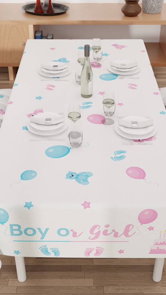 PETTI Tovaglia da tavola Antimacchia, Copritavolo da Cucina, Boy or Girl Italy