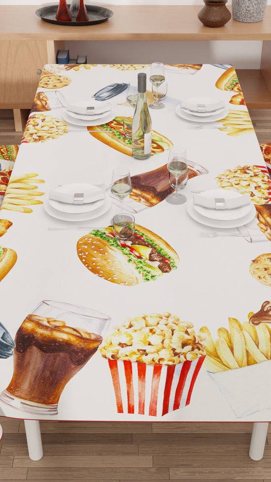PETTI Tovaglia da tavola Antimacchia, Copritavolo da Cucina, Party Cinema Italia