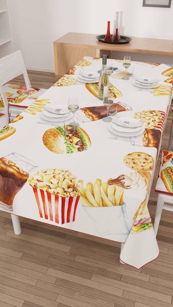 PETTI Tovaglia da tavola Antimacchia, Copritavolo da Cucina, Party Cinema Italia