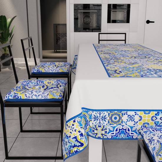PETTI Cuscini per Sedie Coprisedia 6 Pezzi Vietri 02 Blu Acquista Ora
