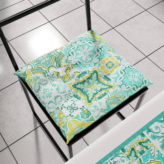 PETTI Cuscini per Sedie Coprisedia 6 Pezzi Vietri 02 Verde Acqua Shopping Online