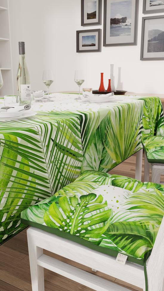 PETTI Cuscini per Sedie Coprisedia 6 Pezzi Foglia Tropicale Outlet