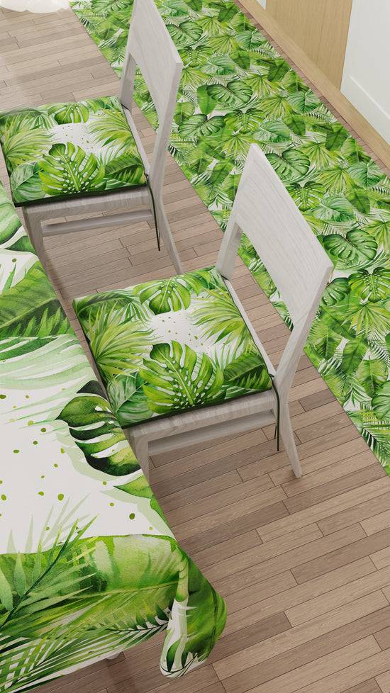 PETTI Cuscini per Sedie Coprisedia 6 Pezzi Foglia Tropicale Outlet