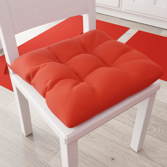 PETTI Cuscini per Sedie Cucina, Cuscini Coprisedie 6 Pezzi Rosso Spedizione gratuita