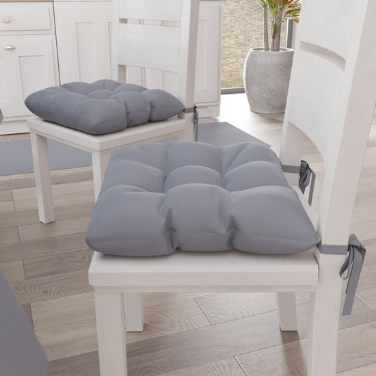 PETTI Cuscini per Sedie Cucina, Cuscini Coprisedie 6 Pezzi Grigio Offerta speciale