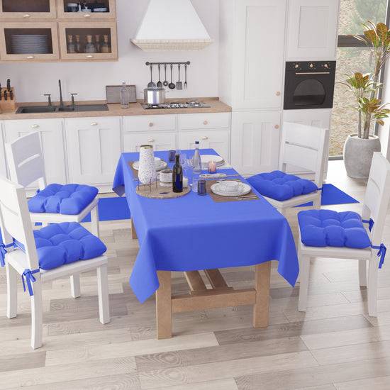 PETTI Cuscini per Sedie Cucina, Cuscini Coprisedie 6 Pezzi Blu Elettrico Flash Sale