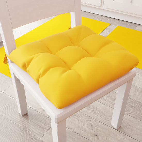 PETTI Cuscini per Sedie Cucina, Cuscini Coprisedie 6 Pezzi Giallo Shopping online