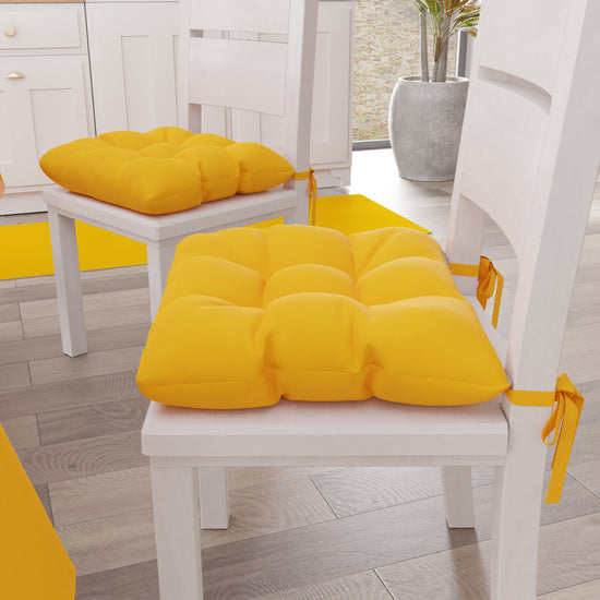 PETTI Cuscini per Sedie Cucina, Cuscini Coprisedie 6 Pezzi Giallo Shopping online