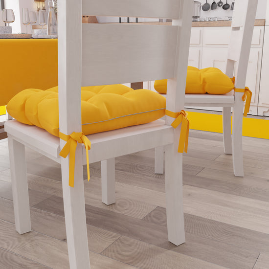 PETTI Cuscini per Sedie Cucina, Cuscini Coprisedie 6 Pezzi Giallo Shopping online